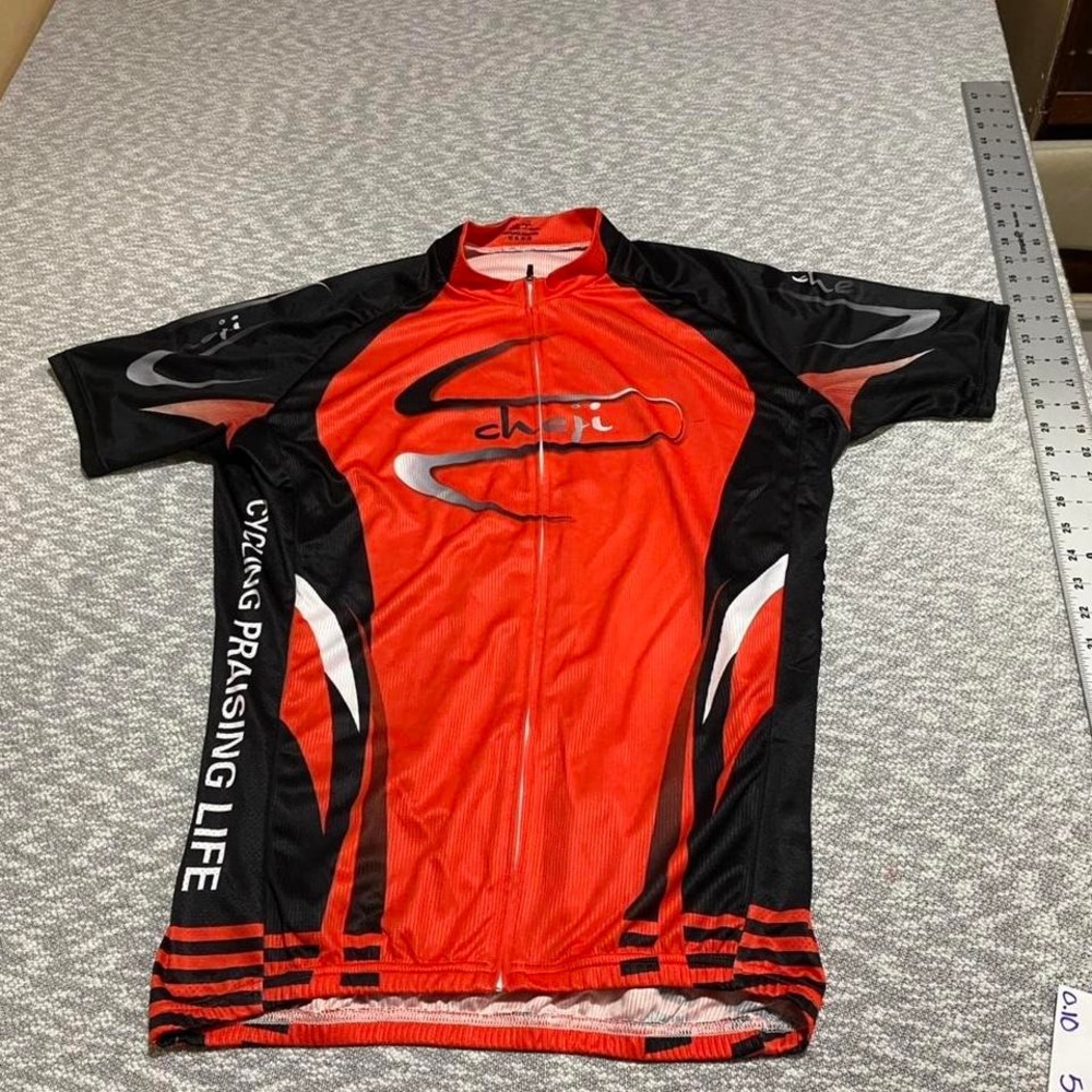 Cheji red cycling jersey Men XXXL Women XXL. SKU-A257#cycling #jersey